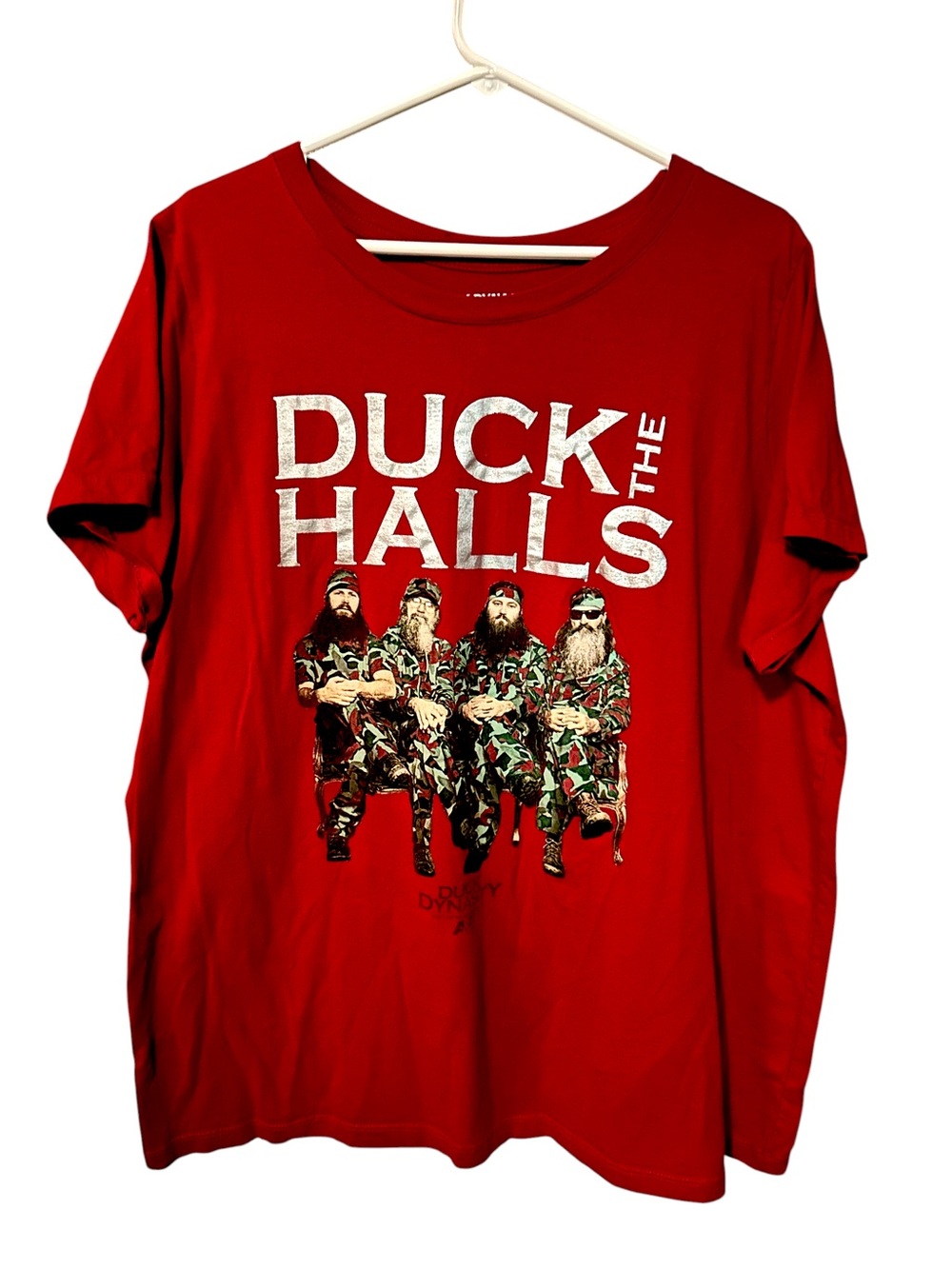 Duck the Halls Red Graphic Men's Tee Duck Dynasty 4x